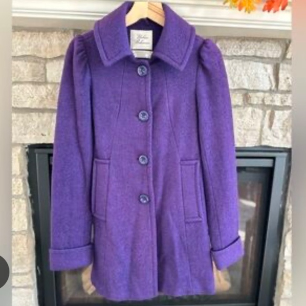 Purple pea coat